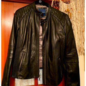 Cole Haan Lambskin Leather Jacket